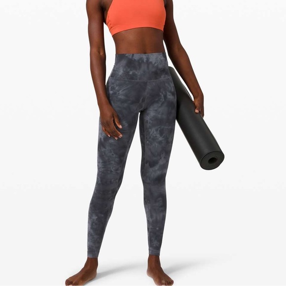 Lululemon Align HighRise Pant 28" Diamond Dye Pitch Grey Graphite Grey 4 retired - Picture 1 of 9
